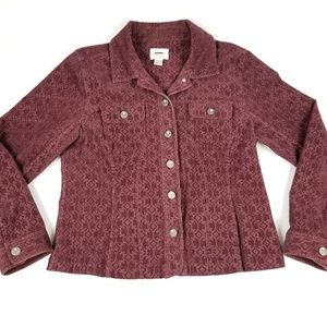 Christopher & Banks Corduroy Jacket Blazer Stretch